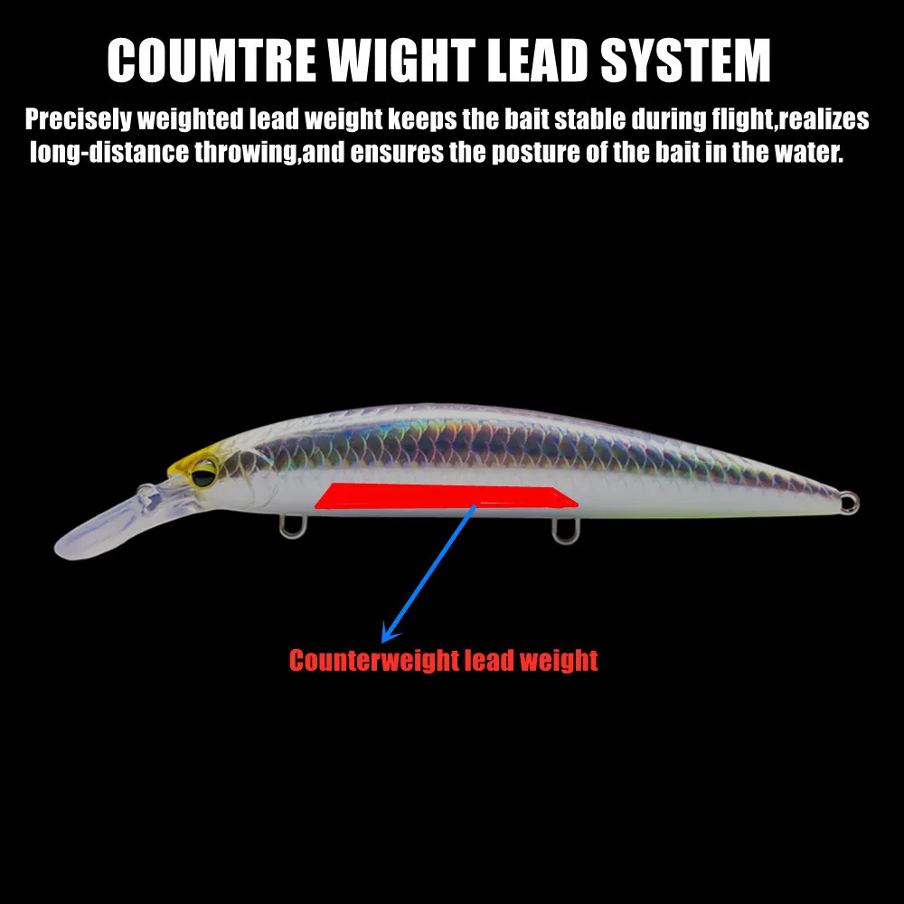 GREENSPIDER Heavy Weight Minno - Fishing Lure Jerkbait review and price