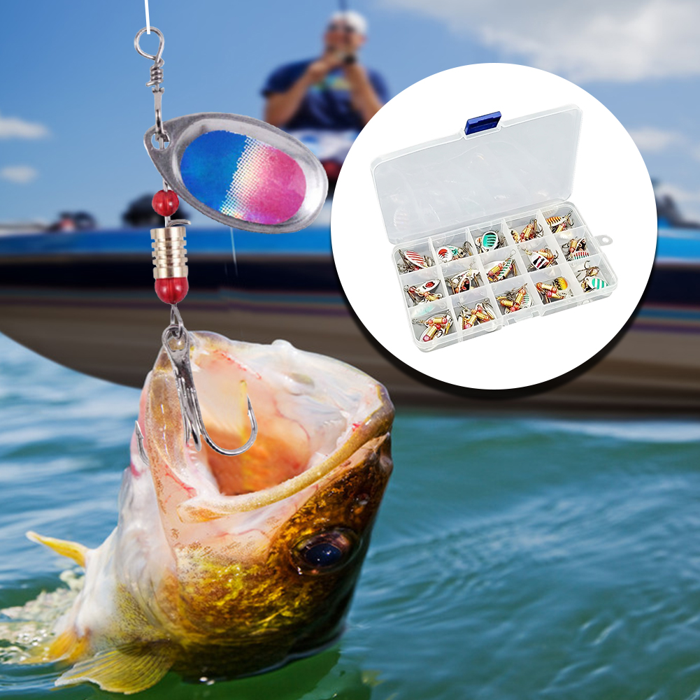 30pcs Metal Spoon Spinner Fish - Fishing Lure Spinnerbait review and price